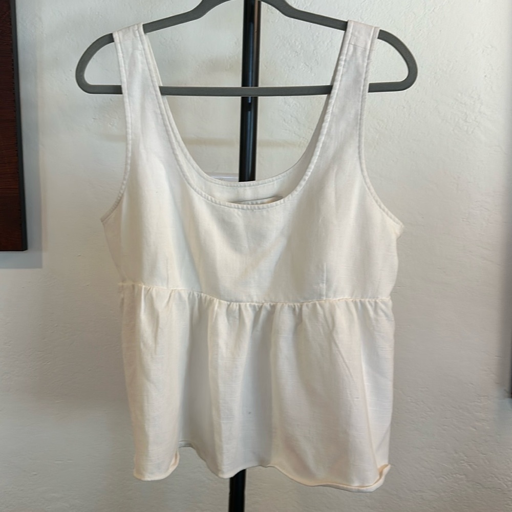 Endless Rose white blouson tank